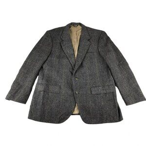 Bill Blass‎ Mens Gray Pockets Single Breasted Long Sleeve Blazer Jacket Size L
